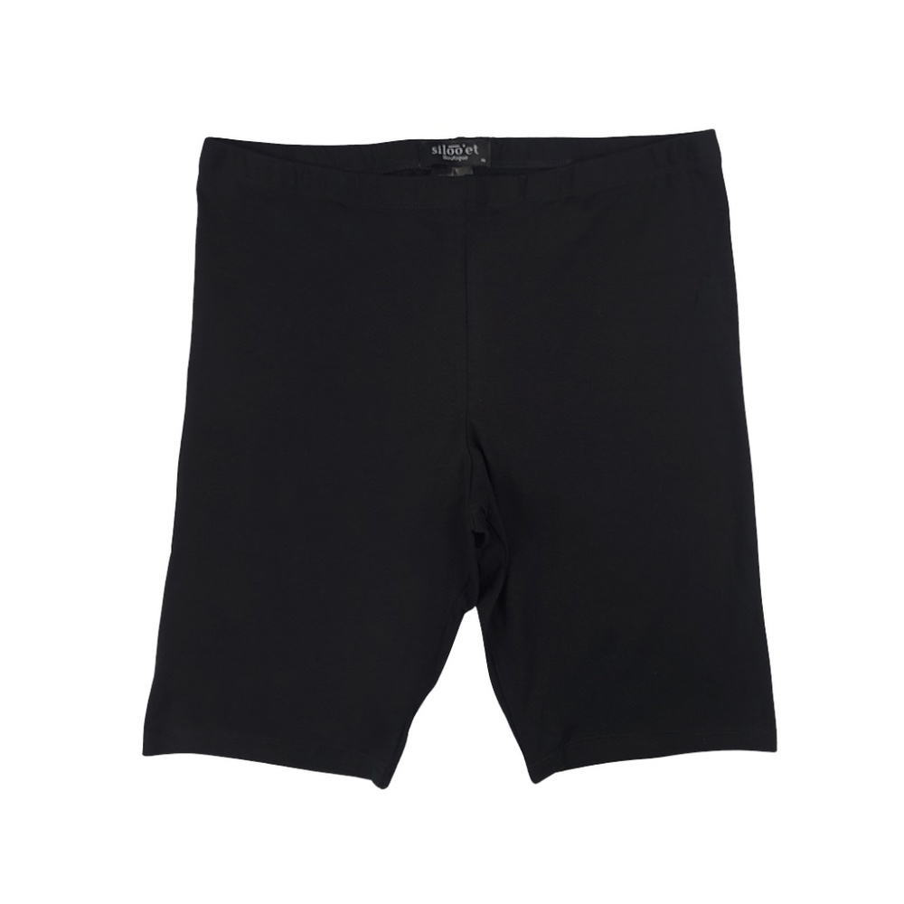 NEW "SYDNEY" Plus Size Black Biker Shorts